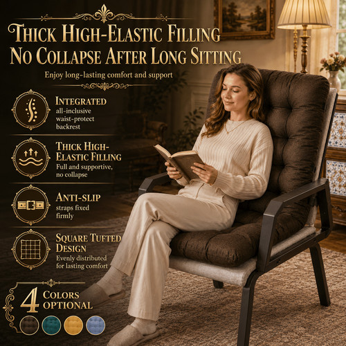 Thickened chair cushion with - chair,