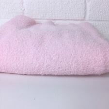 Terry Towelling Fabric Light baby pink double sided non stretch.