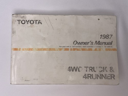 Toyota 4runner 1987 - 4runner, owners