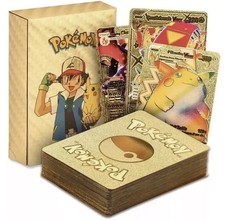 55PCS Pokemon Card Foil GOLD