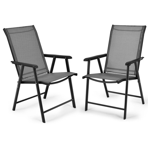 2pcs folding garden chairs - folding,