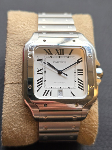 Cartier santos steel date - santos, st.