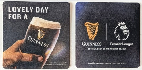 Guinness beer mats - 2x,