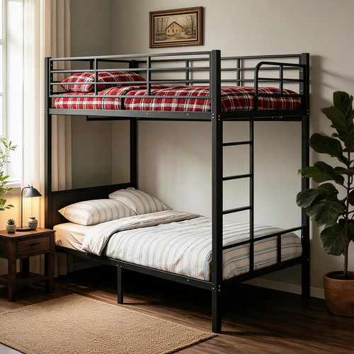 Metal bunk bed - metal, heavy