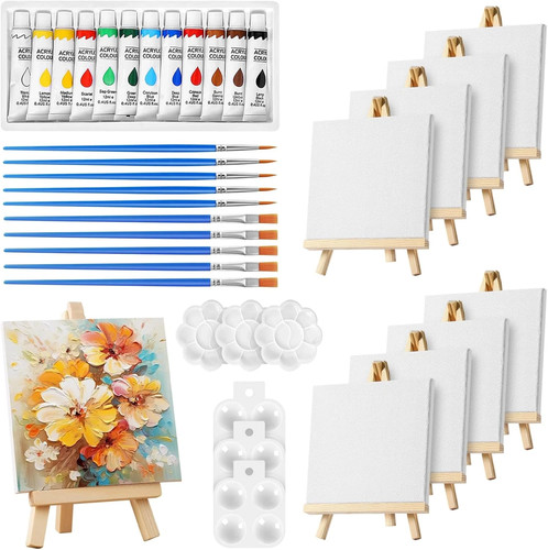 Mini canvas and easel - canvas, 44