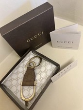 Gucci GG Logo Keyring - Brown