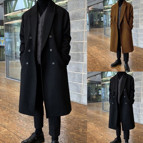 Korean woolen jacket long - woolen,