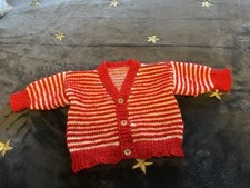 Baby  boys  Cardigan knitted in 100% superwash merino wool  6-9 months