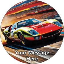 Cartoon Race Car Personalised