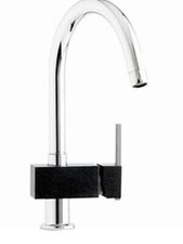 Astracast TP0762 Tybers Single Lever Mixer Tap in Chrome & Black