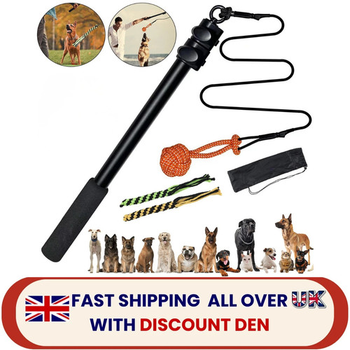 Extendable flirt pole for - flirt, dogs