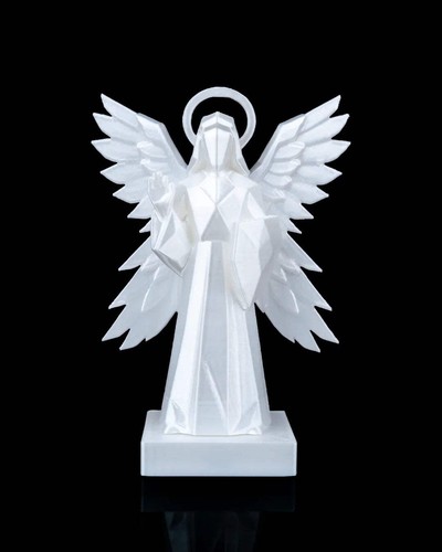 Four winged angel statue - four-winged,