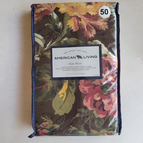 American living floral window - american,