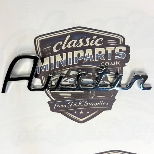 Chrome austin script badge - austin,