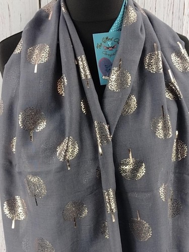 Long grey floaty - scarf, shawl