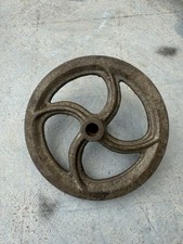 Antique Metal Flywheel Belt Drive Wheel