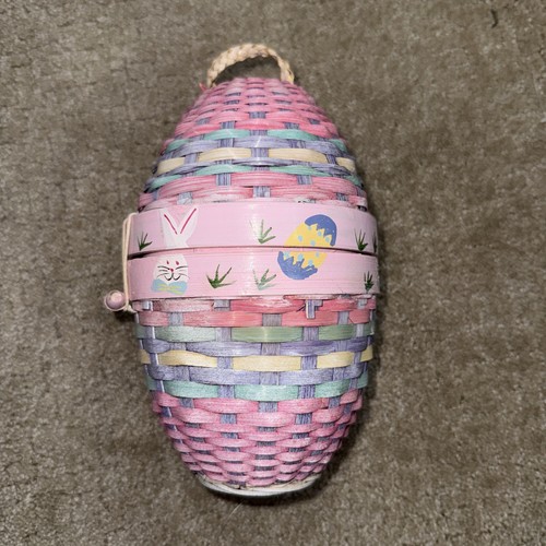 Vintage rattan basket easter - vintage,