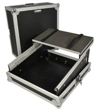 Cobra 10U Mixer Flight Case with Laptop Shelf – Audio Rack for Studio & Bands