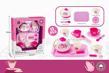 Kids Teapot Set Girls Play Tea Party Set 13 Piece Floral Design