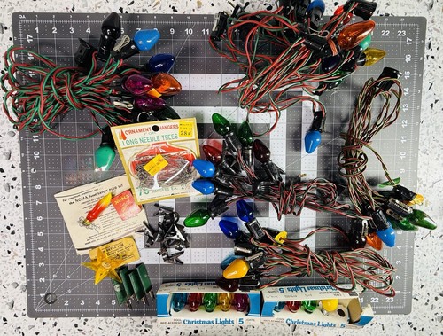 Vintage christmas light - light, lot