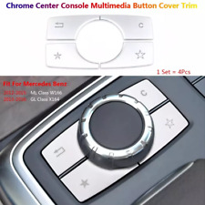 4x Car Center Console Multimedia Buttons Cover For Mercedes Benz ML GL W166 X164