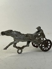 Kenton? Cast Iron Horse Racing Sulky with Jockey, Original