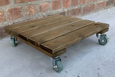 Plant Pot Caddy Mover Wooden