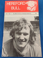 HEREFORD UNITED  -  ' HEREFORD BULL '  CLUB  MAGAZINE  VOL. 1  No. 1   AUG. 1972