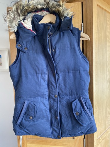 Ladies navy blue fatface gilet - navy,