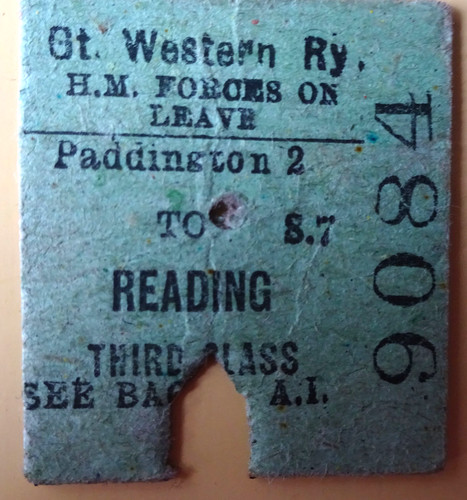Gwr railway ticket - railway,
