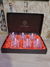 Webb Continental Imported Crystal Whisky Glasses 