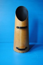  Mallod Wooden Coal Scuttle umbrella stand waste paper bin 1960s Mid Century
