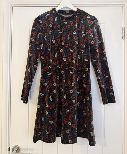Topshop velvet navy - velvet,