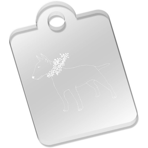 Bull terrier acrylic keyring - acrylic,