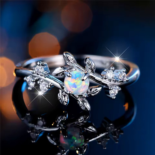 925 sterling silver white fire - silver,