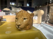 Quail ceramics 3d tan coloured Lion egg cup - brand new no box