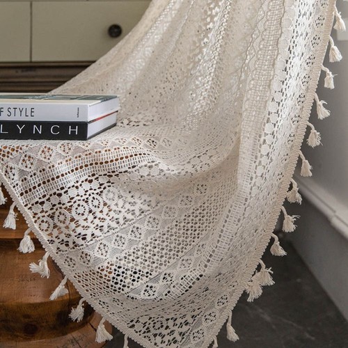 Cotton crochet lace curtains - crochet,