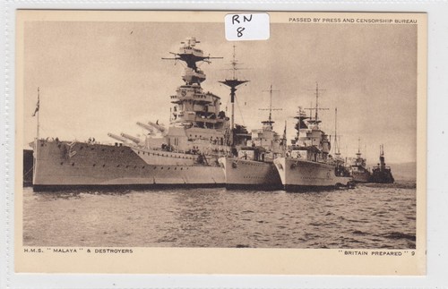 Hms malaya battleship - hms,