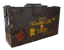 Wooden 7.62  British Army Ammunition Ammo Box