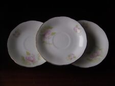 3 x Royal Wessex CAMELLIA Saucers.
