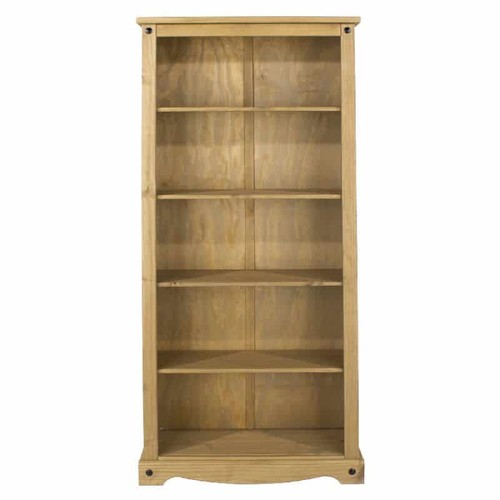 Corona pine tall bookcase - pine,
