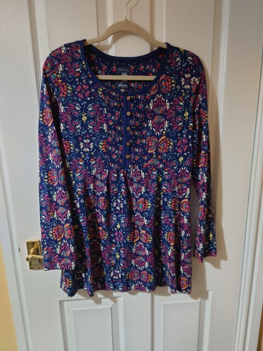 Mantaray blue cotton tunic top - mantaray,