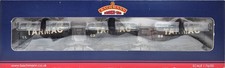 Bachmann 37-670A 14T Tank Wagons in Tarmac Black Livery 3 Pack Factory Weathered