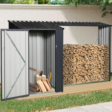 Outdoor Steel Firewood Rack