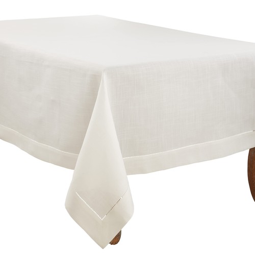 Classic hemstitch tablecloth - tablecloth,