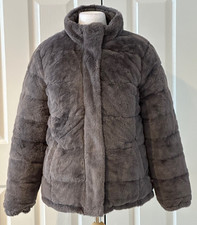 YMI Collection Reversible Faux Fur Jacket - Grey - Size XL - NWOT