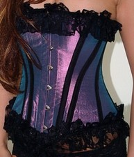 Purple satin lace Moulin rouge