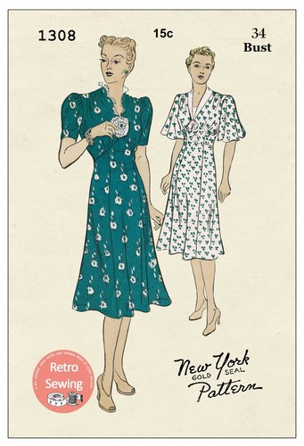 1930 tea dress sewing - 1930's,