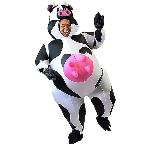 Inflatable cow costume - inflatable, adult
