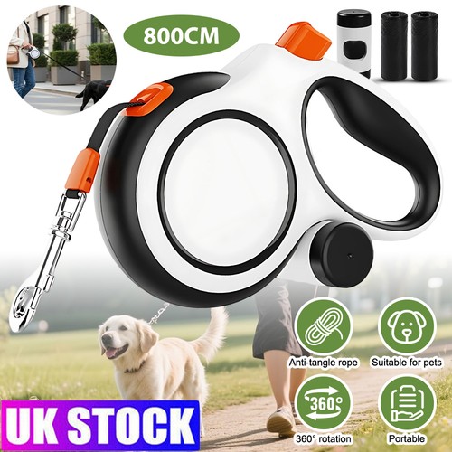 Retractable dog lead - retractable, 8m